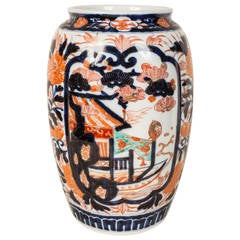 Tall Antique Imari Vase