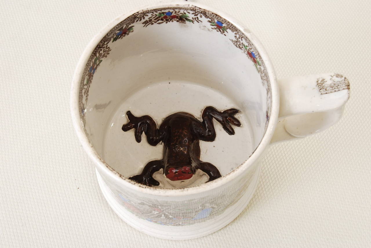 frog mug antique