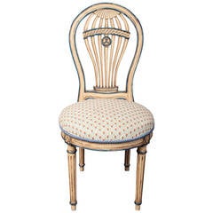 Vintage Louis XVI Style Montgolfiere Side Chair
