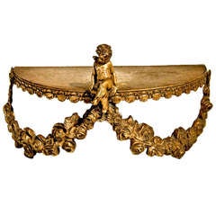 Antique "Corona de Lit" or Bed Crown