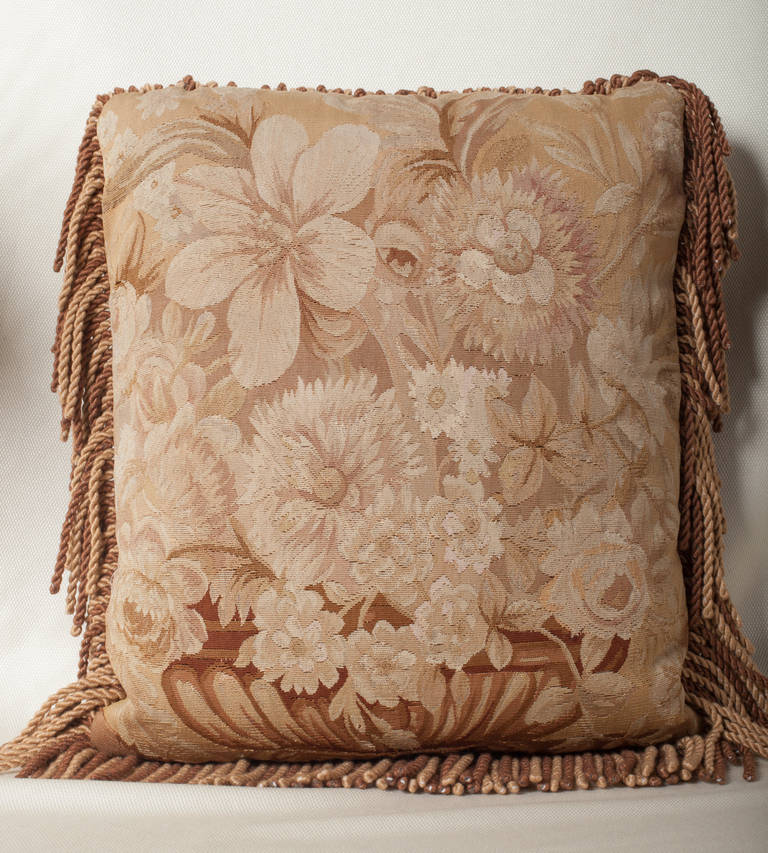 Napoleon III Aubusson Tapestry Cushion