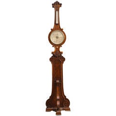 Antique Watkins & Hill Floor Barometer