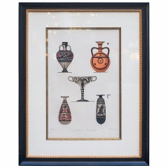 Custom Framed Print of Ancient Greek Bottle Forms by A. Genick