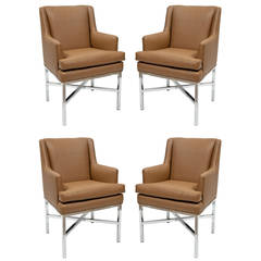 Set of Four Milo Baughman Armchairs 4
