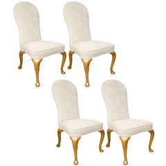 A Set of Four Queen Anne Style Dining Chairs