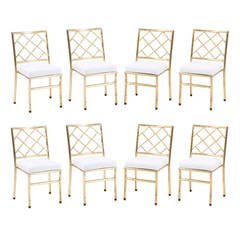 Set of Vintage Brass Ballroom Chairs