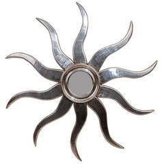 Silvered Wood Sunburst 6
