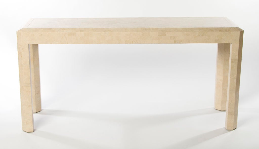 Tessellated Stone Console Table