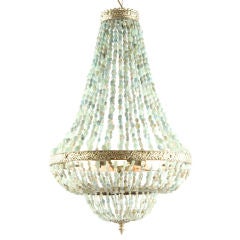 SALE: Aquamarine Strand Empire Chandelier