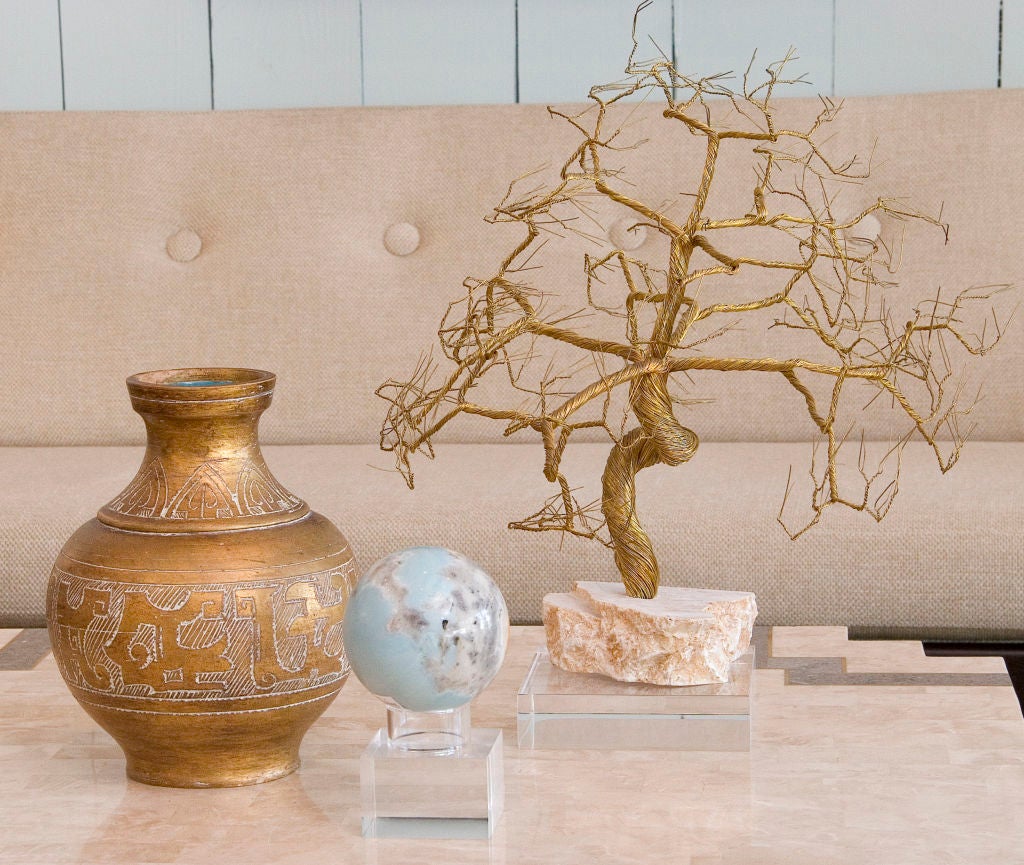 Gold Leaf Ceramic Vase 1