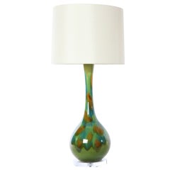 Retro Single Ceramic Drip Glaze Lamp