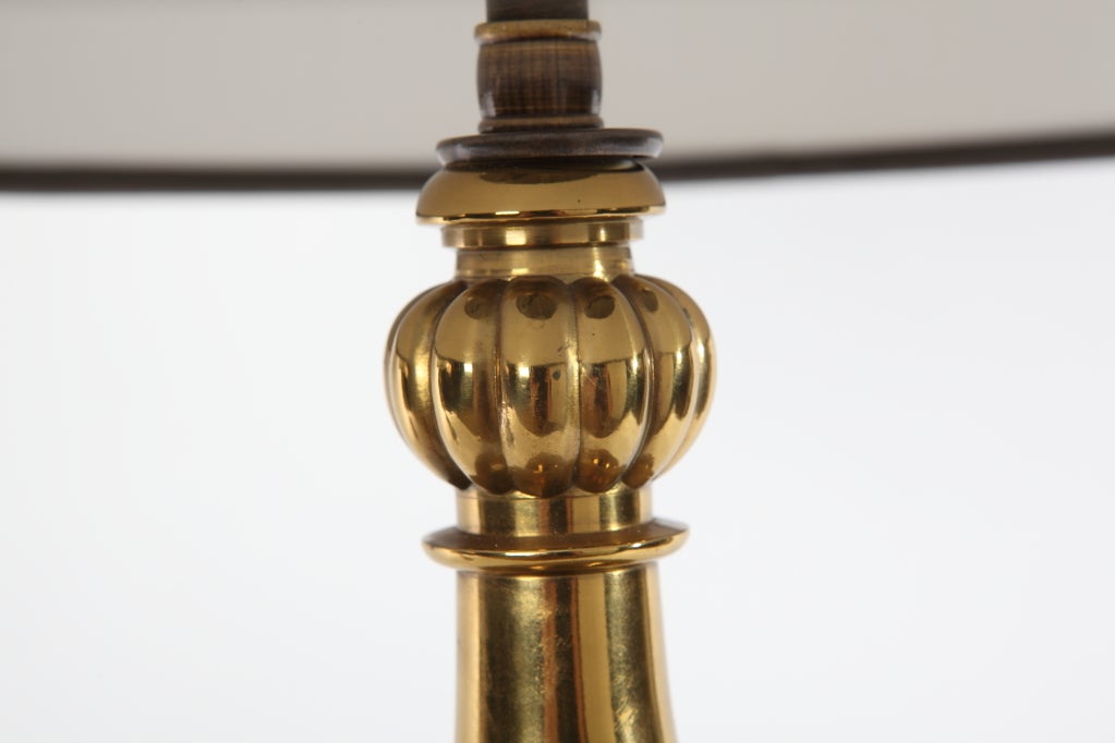 Pair of Brass Lamps by Stiffel For Sale 4