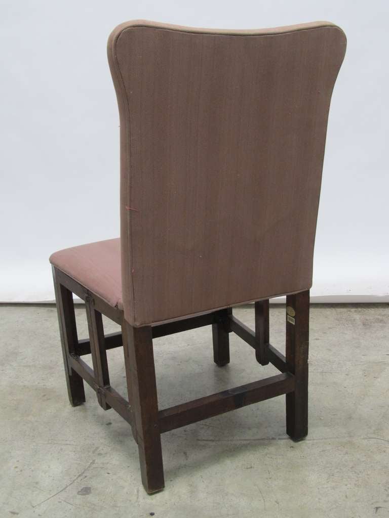 English Rare Folding Chair For Sale