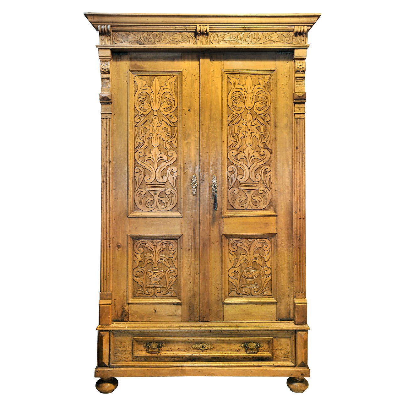 Large Antique Pine Armoire