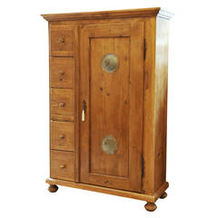 French Antique Pine Bread Cupboard