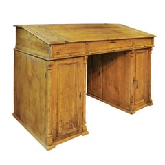 Antique Pine Clerk's Desk