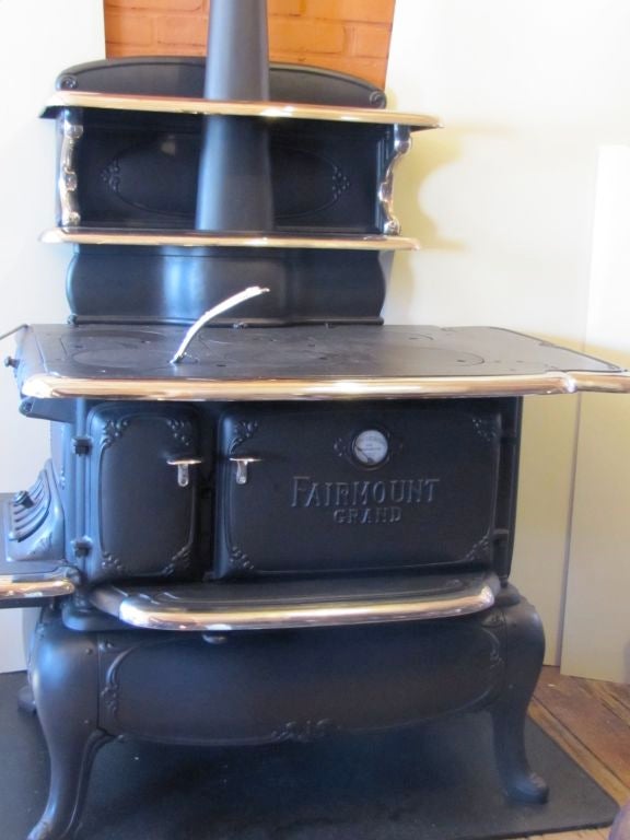 Antique cast iron cookstove - Fairmount 