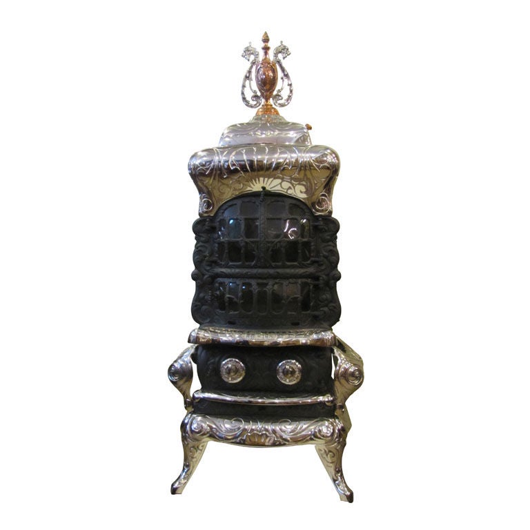 Cast Iron Parlor Stove For Sale at 1stdibs