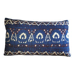 Antique Indigo Hand Block Print Pillow