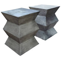 Pair of Brancusi Style Tables