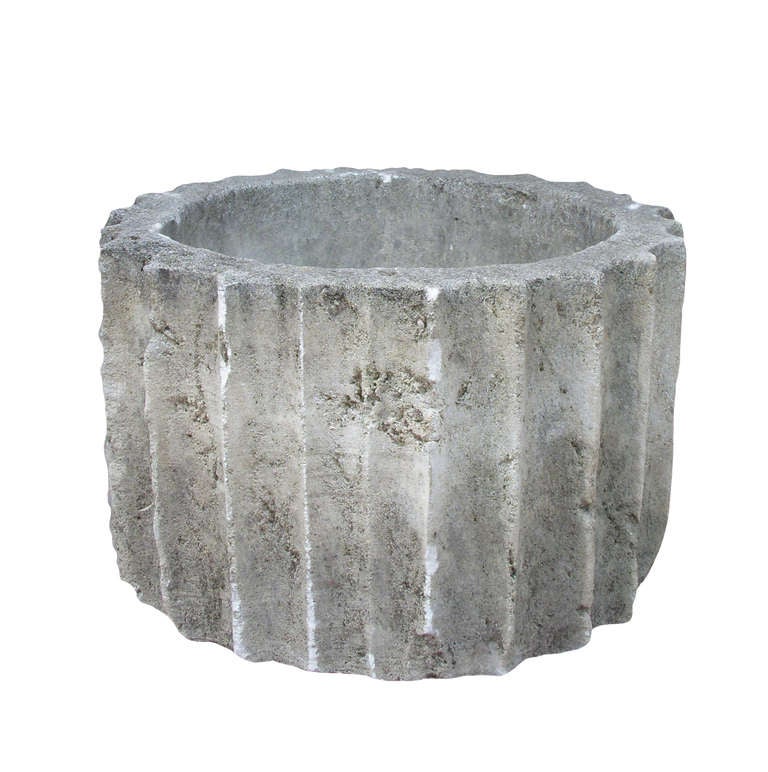 Pair of 18th Century French Limestone Planters