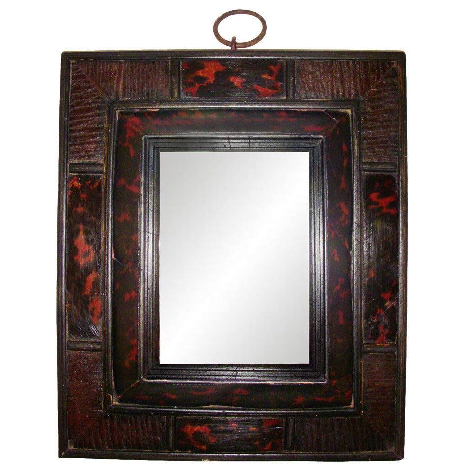 17th Century Tortoiseshell Mirror For Sale