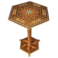 Indo-Portuguese Inlay Marquetry Table
