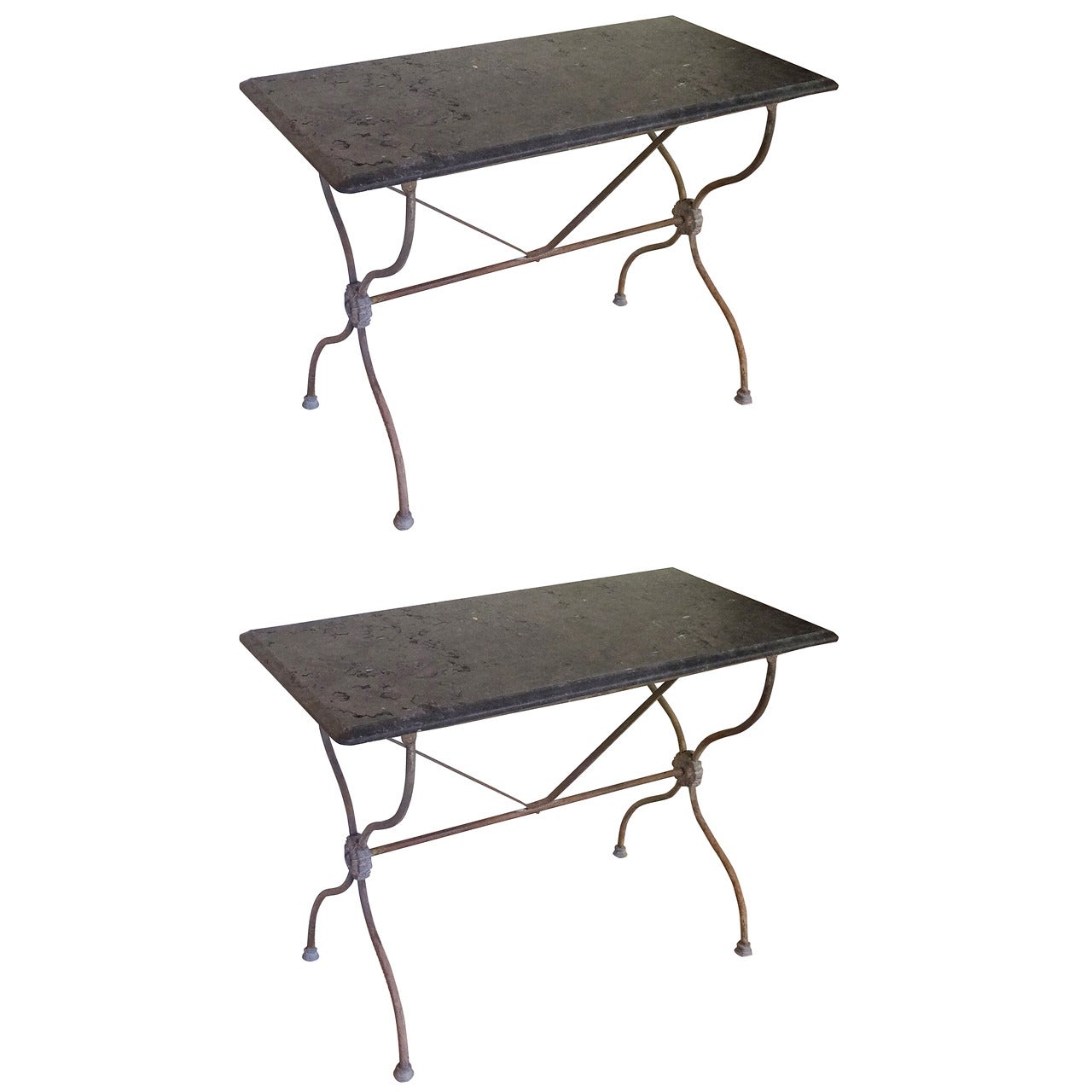 Pair of Directoire Style Garden Tables