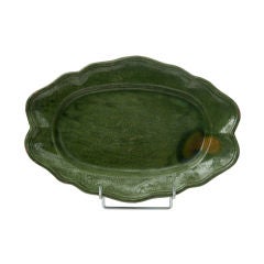 19th Century French Green Platter