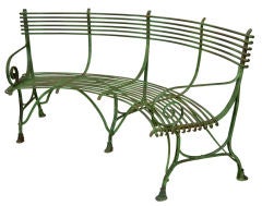 Curved French Garden Bench