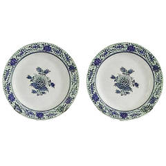 Pair of Blue and White Delft Chargers Pair of Blue and White Delft Chargers