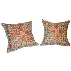 Pair of Antique Suzani Pillows