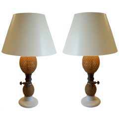 Pair of French Seltzer Bottle Lamps
