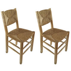 Set of Three Charlotte Perriand Chairs