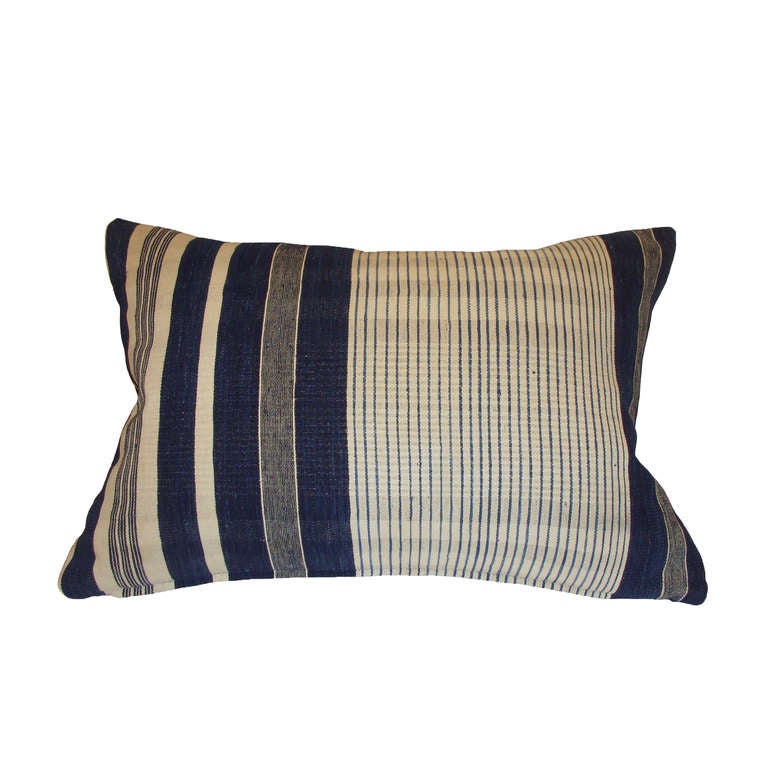 Central African Pair of African Striped Pillows