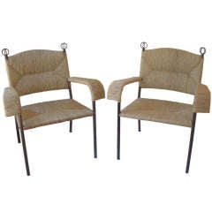 Mid-Century French Rush Garden Set