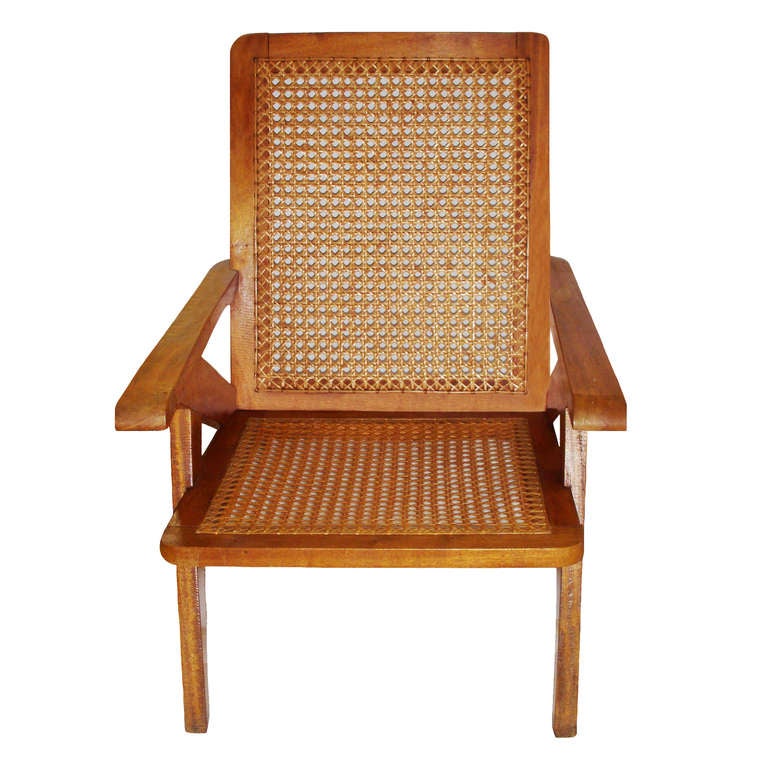 French Pair of Cane Chairs by Pierre Jeanneret