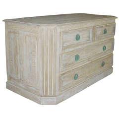 French Cerused Oak Commode