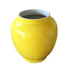Chinese Porcelain Yellow Vase