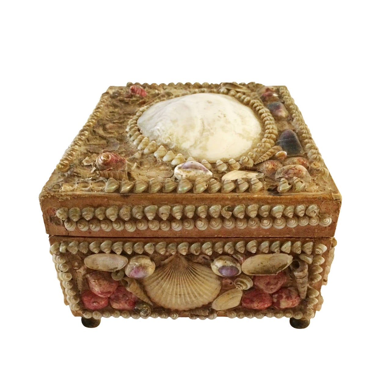 19th Century French Inlay Shell Box 2