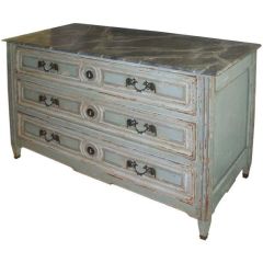 Antique Louis XVI Polychrome Commode