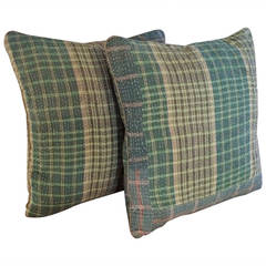 Pair of Vintage Kantha Pillows