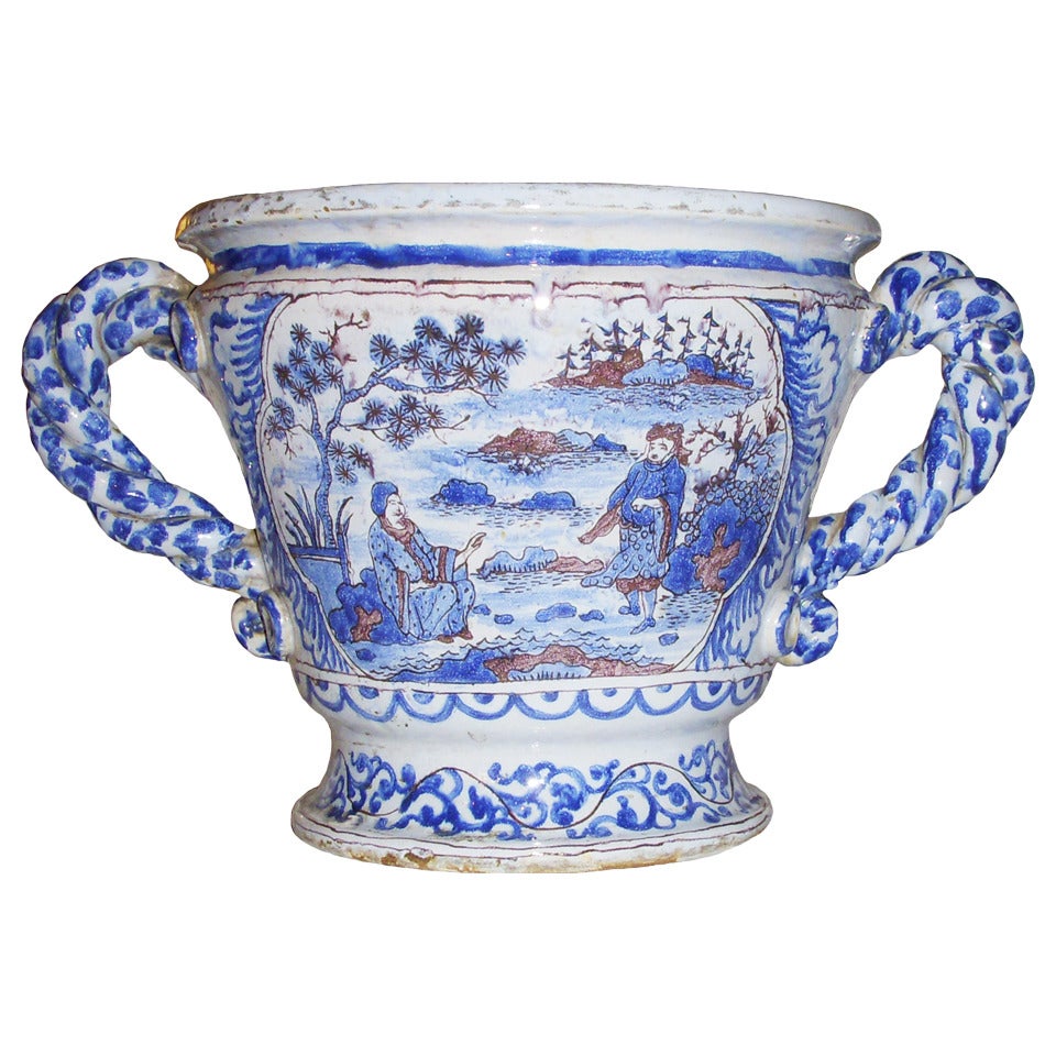 Blue and White Never Urn For Sale