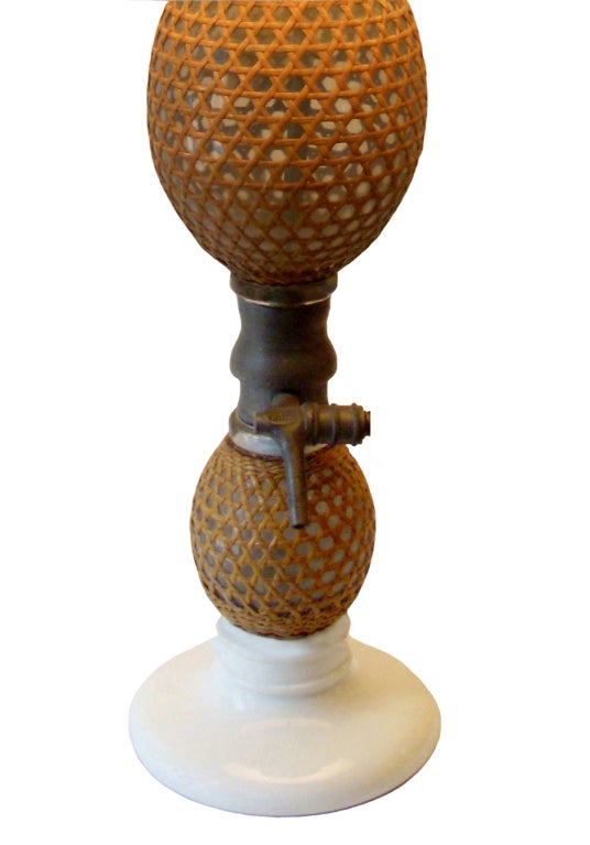 French 19th Century Seltzer Bottle Lamp