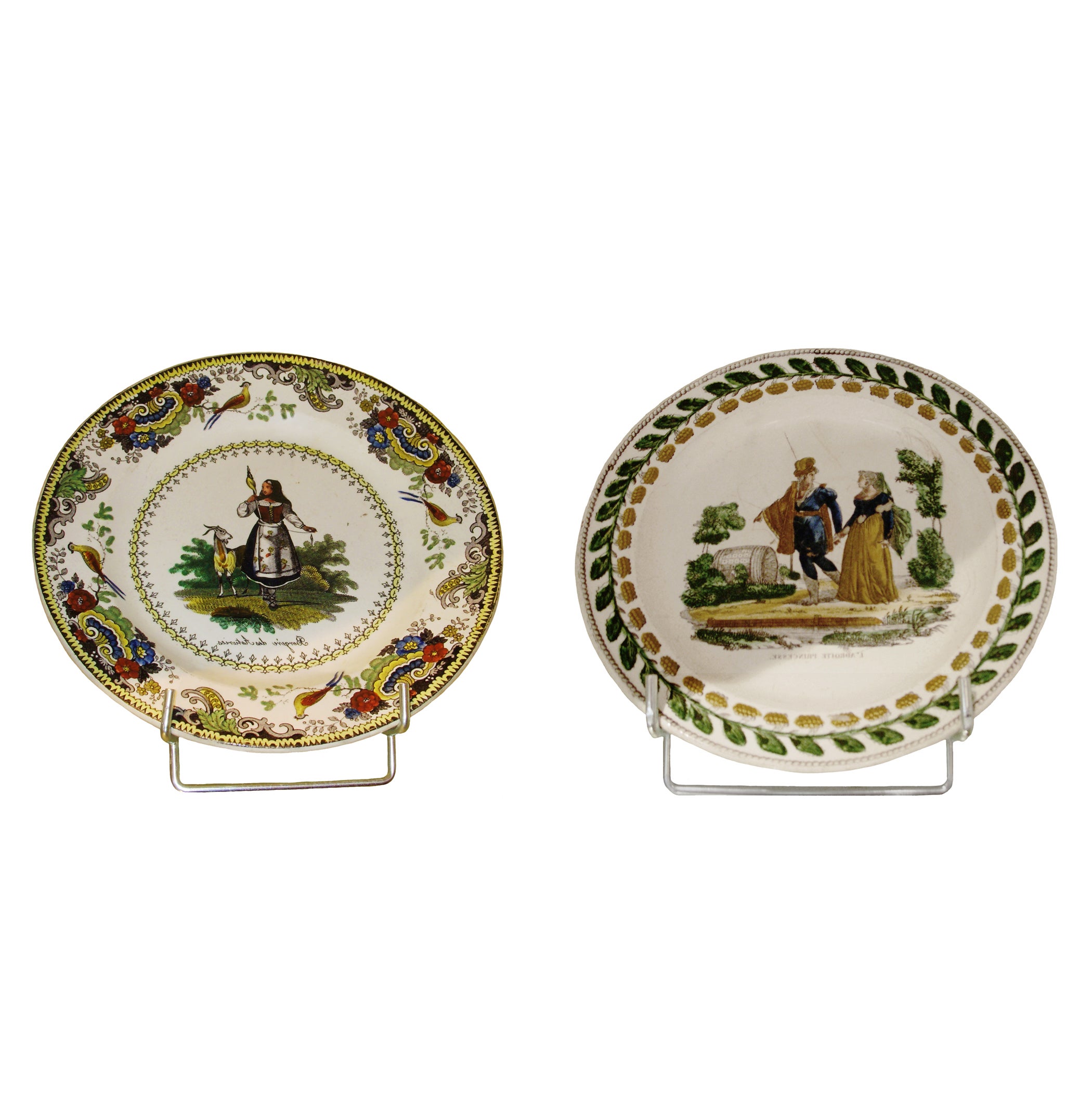 French Creil Porcelain Plates
