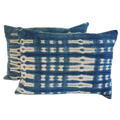 Pair of 19th Century Batik Pillows
