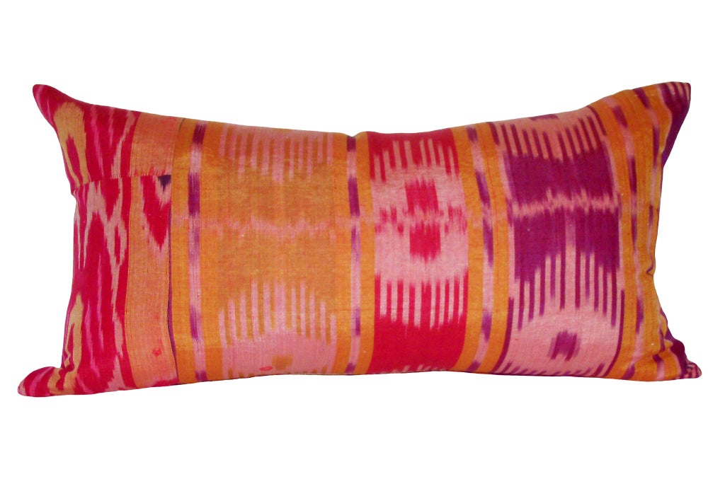 Antique Silk Ikat Pillow