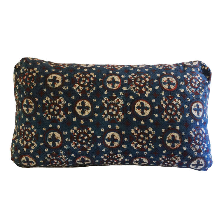 Indian Vintage Hand Block Indigo Pillows