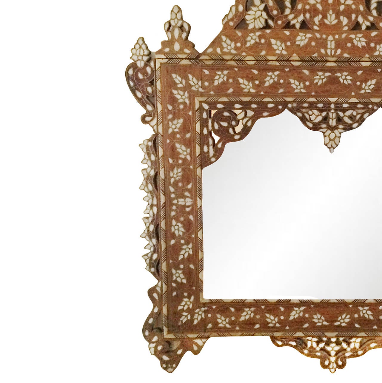 Late 19th Century 19th Century Syrian Inlay Mirror