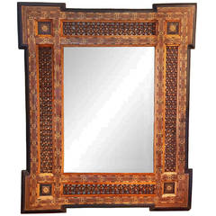 19th Century Syrian Inlay Mirror